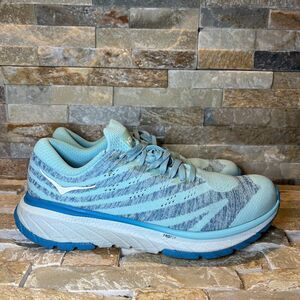 Hoka One One Cavu 3 Light Blue Running Shoes Women's Size 9